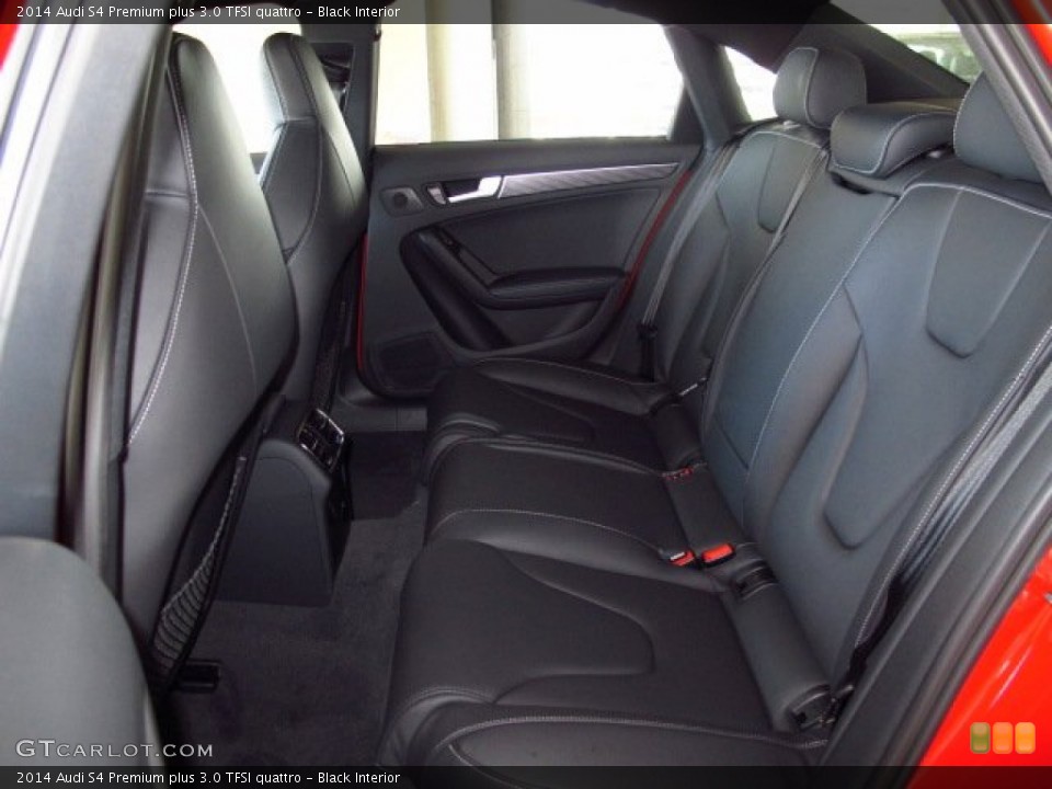 Black Interior Rear Seat for the 2014 Audi S4 Premium plus 3.0 TFSI quattro #92583918