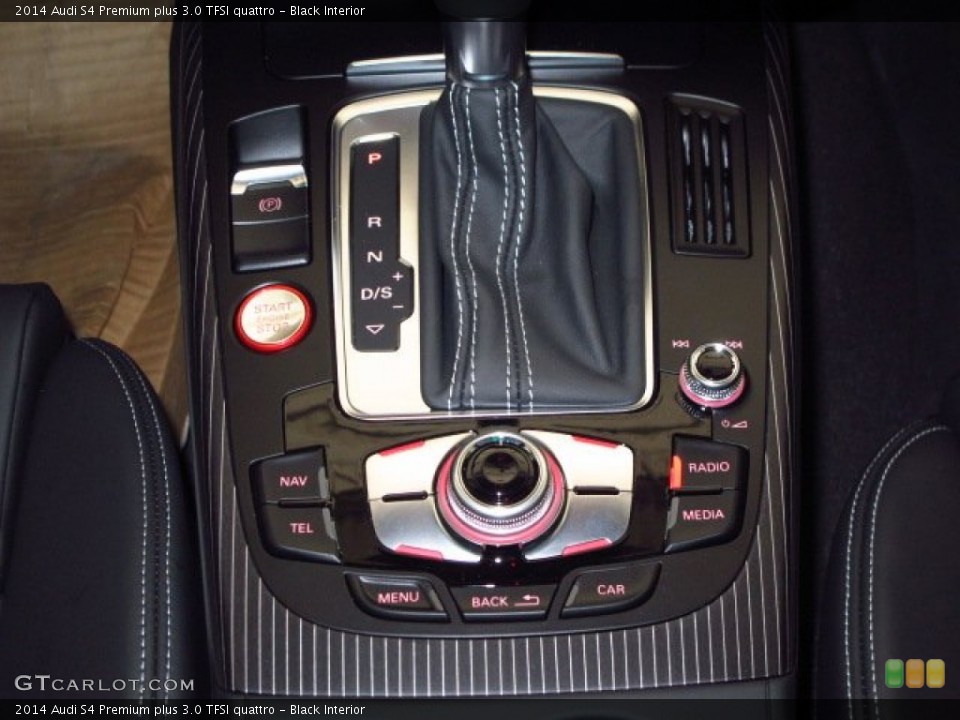 Black Interior Controls for the 2014 Audi S4 Premium plus 3.0 TFSI quattro #92584049