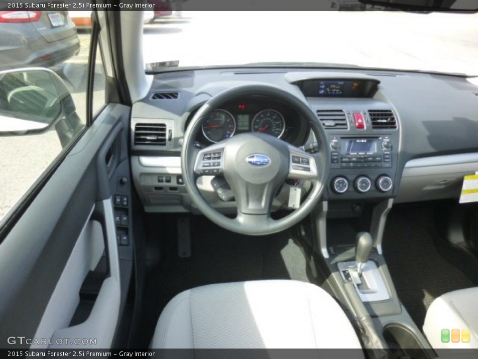 Gray Interior Dashboard for the 2015 Subaru Forester 2.5i Premium #92585237