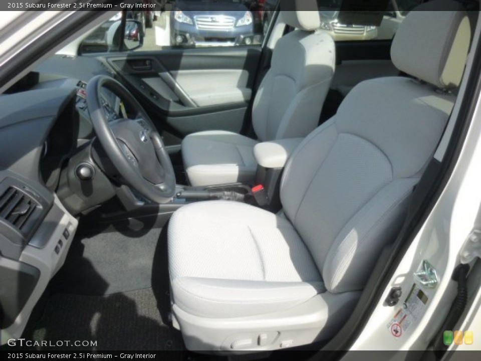 Gray Interior Front Seat for the 2015 Subaru Forester 2.5i Premium #92585252