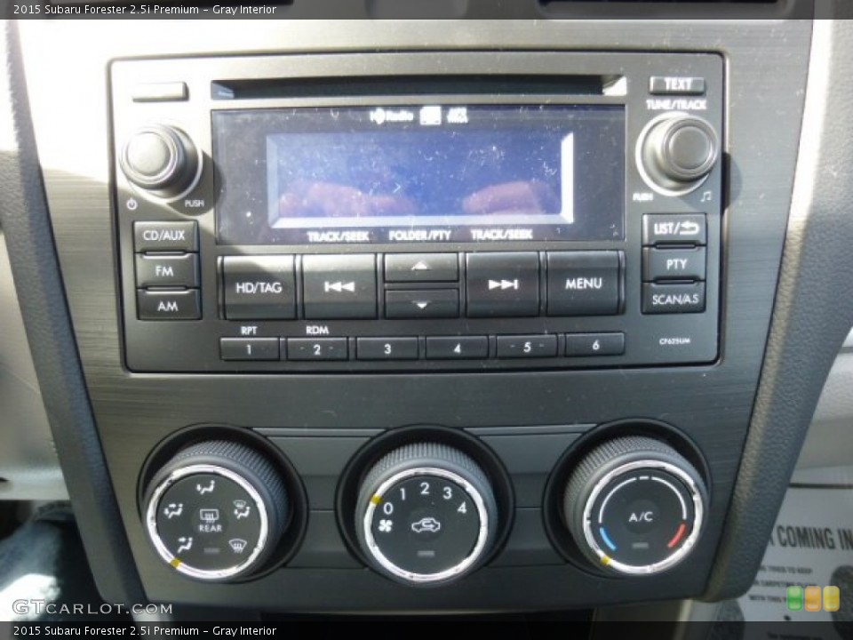 Gray Interior Controls for the 2015 Subaru Forester 2.5i Premium #92585303