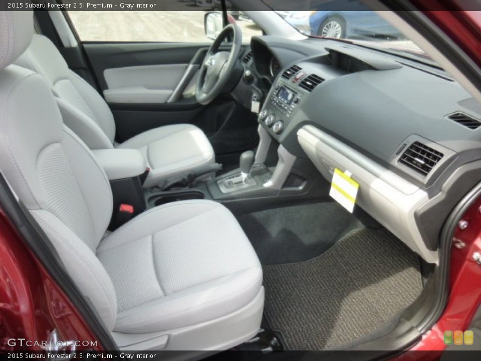 Gray Interior Front Seat for the 2015 Subaru Forester 2.5i Premium #92586275