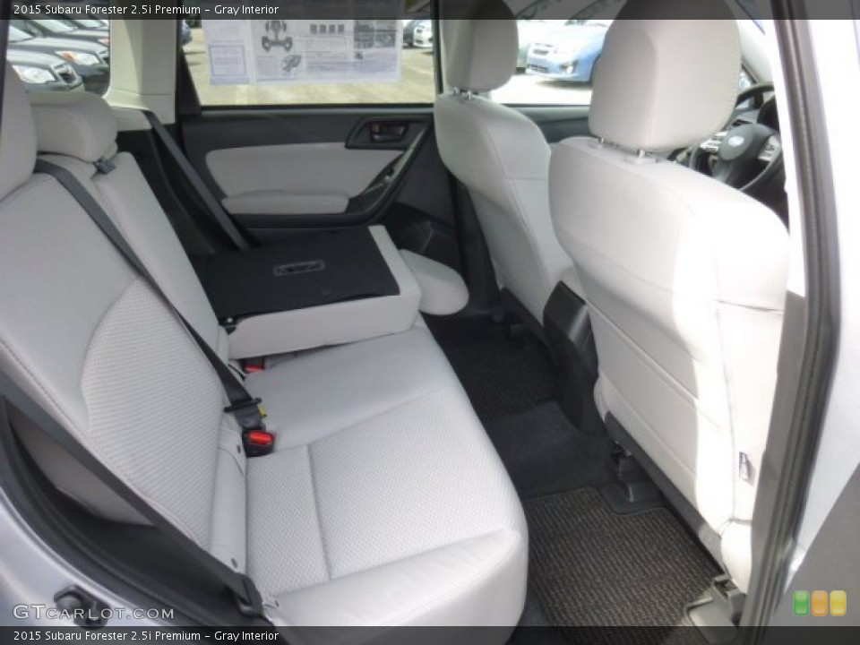Gray Interior Rear Seat for the 2015 Subaru Forester 2.5i Premium #92586550