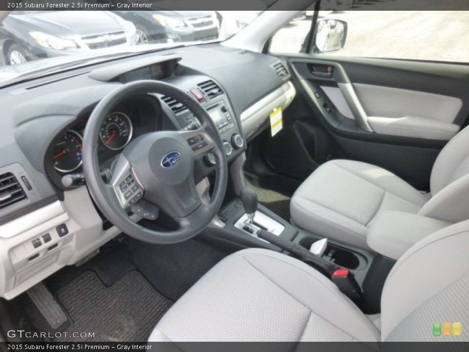 Gray Interior Prime Interior for the 2015 Subaru Forester 2.5i Premium #92586614