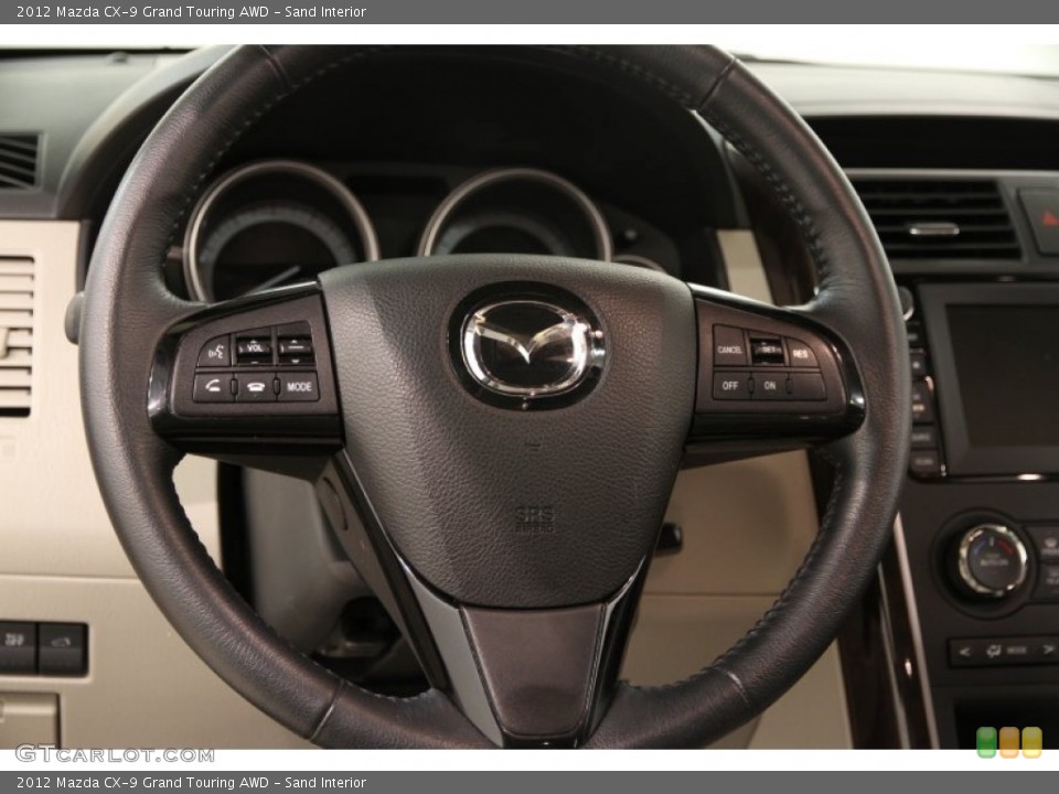 Sand Interior Steering Wheel for the 2012 Mazda CX-9 Grand Touring AWD #92592587