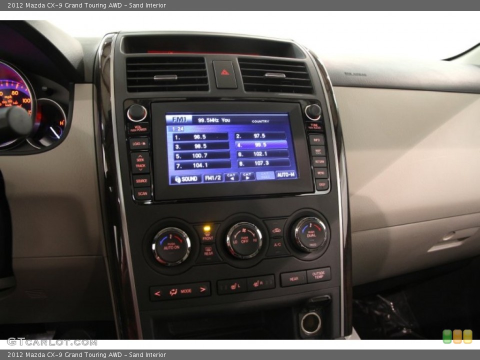Sand Interior Controls for the 2012 Mazda CX-9 Grand Touring AWD #92592653
