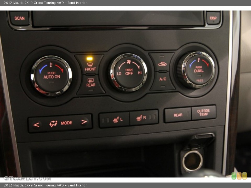 Sand Interior Controls for the 2012 Mazda CX-9 Grand Touring AWD #92592749