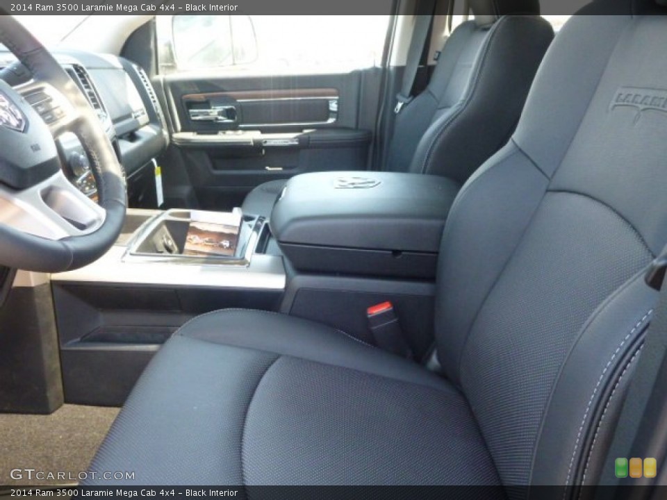 Black Interior Front Seat for the 2014 Ram 3500 Laramie Mega Cab 4x4 #92592866