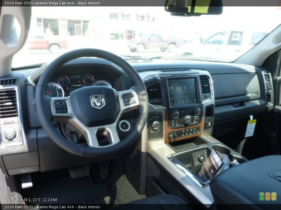 Black Interior Dashboard for the 2014 Ram 3500 Laramie Mega Cab 4x4 #92592908