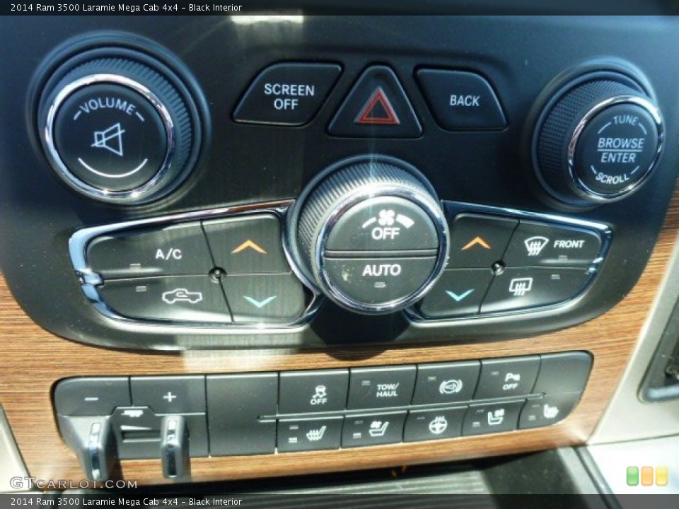 Black Interior Controls for the 2014 Ram 3500 Laramie Mega Cab 4x4 #92593073