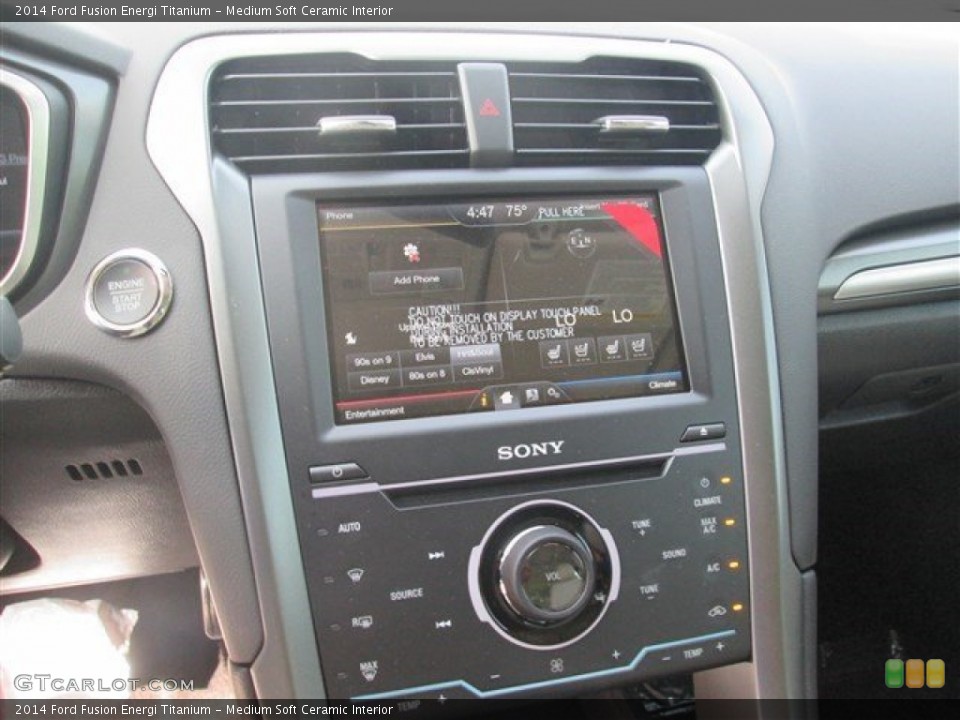 Medium Soft Ceramic Interior Controls for the 2014 Ford Fusion Energi Titanium #92597282