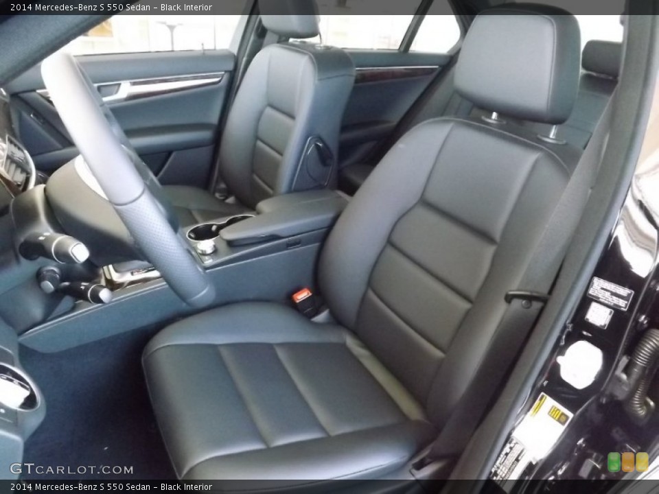 Black Interior Front Seat for the 2014 Mercedes-Benz S 550 Sedan #92599688