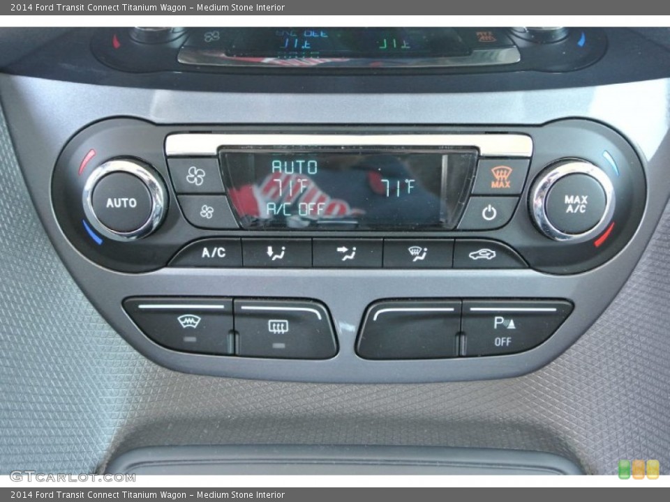 Medium Stone Interior Controls for the 2014 Ford Transit Connect Titanium Wagon #92600424