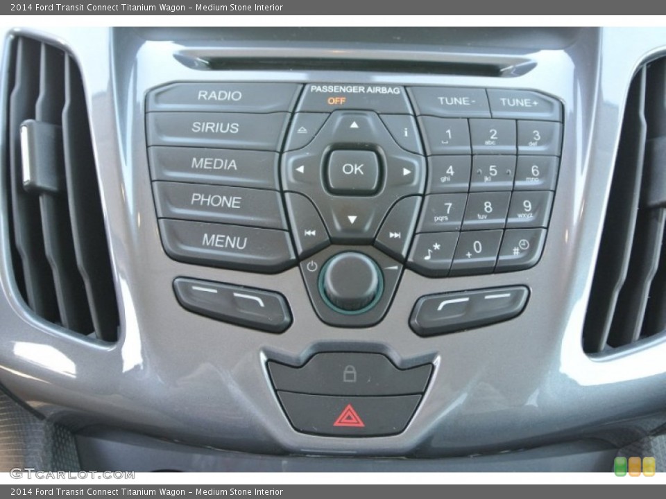 Medium Stone Interior Controls for the 2014 Ford Transit Connect Titanium Wagon #92600446