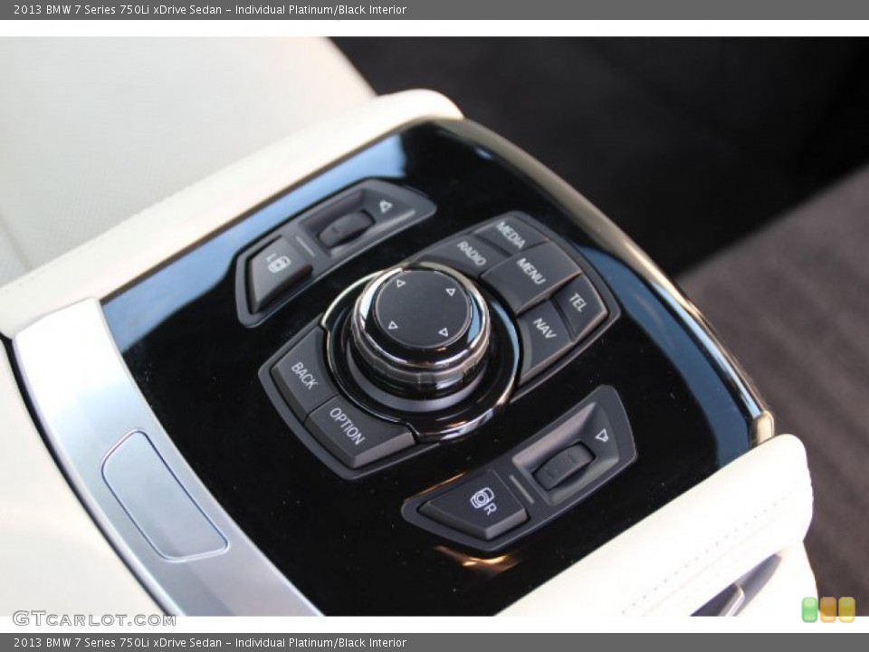 Individual Platinum/Black Interior Controls for the 2013 BMW 7 Series 750Li xDrive Sedan #92600483