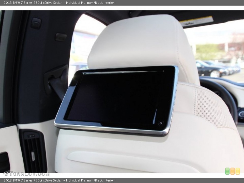 Individual Platinum/Black Interior Entertainment System for the 2013 BMW 7 Series 750Li xDrive Sedan #92600506