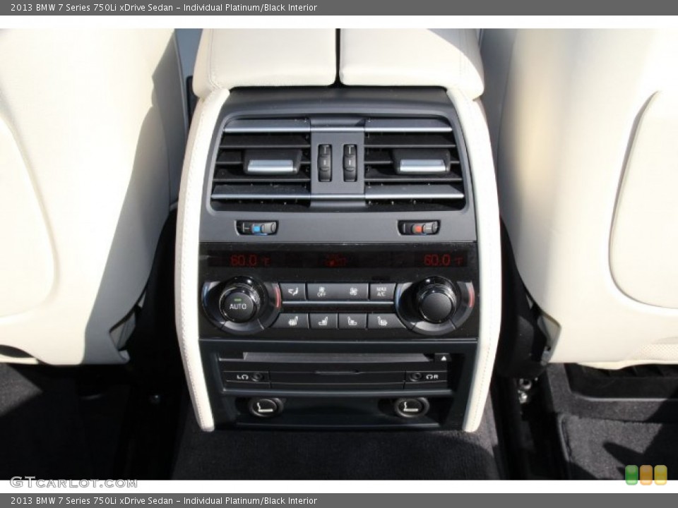 Individual Platinum/Black Interior Controls for the 2013 BMW 7 Series 750Li xDrive Sedan #92600522