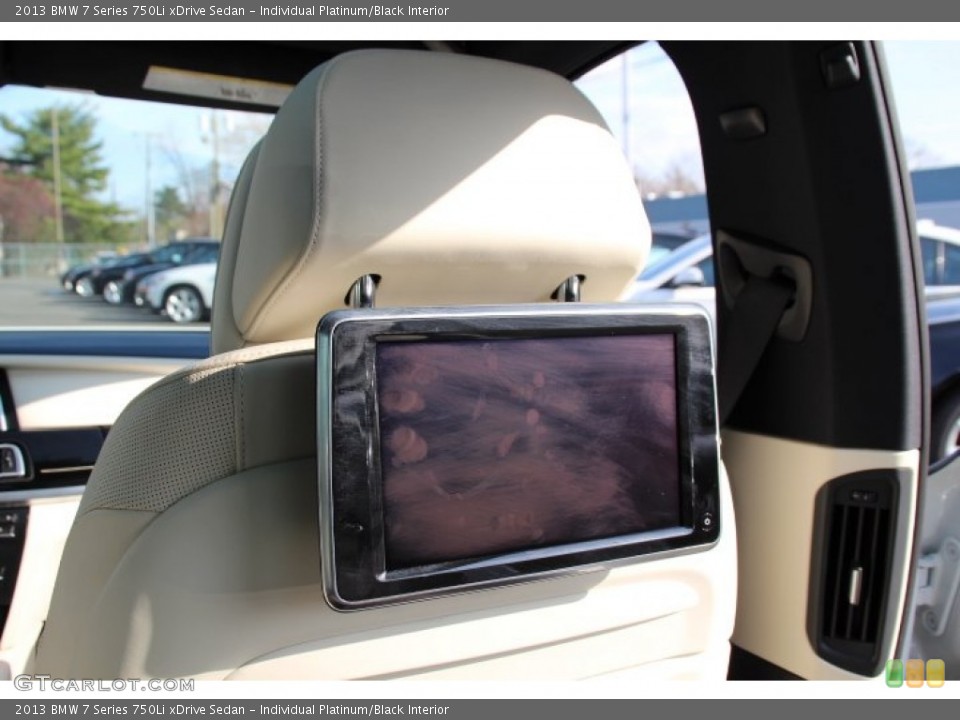 Individual Platinum/Black Interior Entertainment System for the 2013 BMW 7 Series 750Li xDrive Sedan #92600539