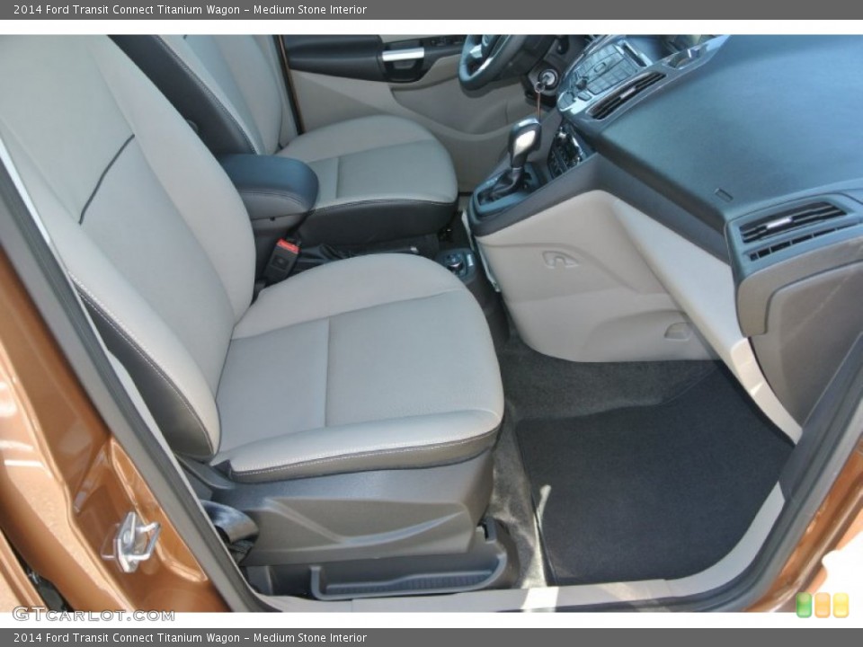 Medium Stone Interior Front Seat for the 2014 Ford Transit Connect Titanium Wagon #92600645