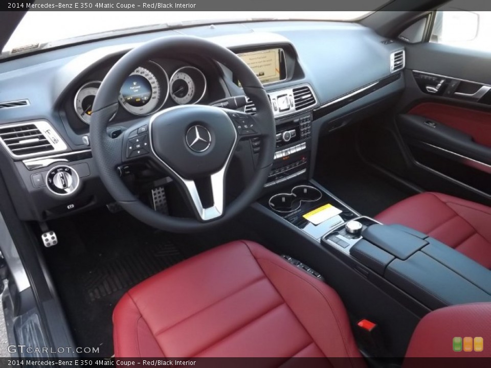 Red/Black Interior Photo for the 2014 Mercedes-Benz E 350 4Matic Coupe #92602139