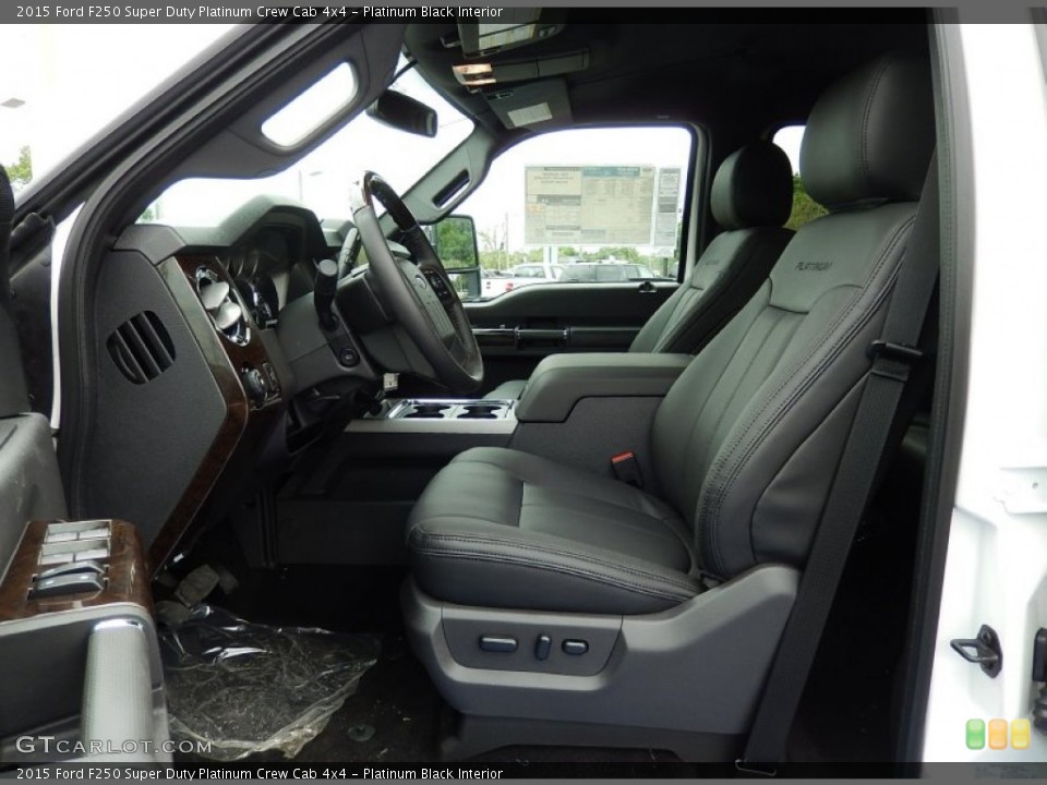 Platinum Black Interior Photo for the 2015 Ford F250 Super Duty Platinum Crew Cab 4x4 #92607086