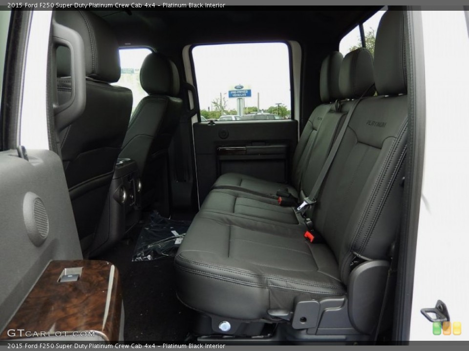 Platinum Black Interior Rear Seat for the 2015 Ford F250 Super Duty Platinum Crew Cab 4x4 #92607113