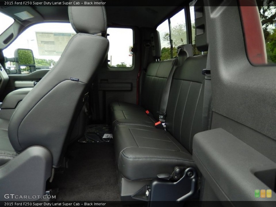 Black Interior Rear Seat for the 2015 Ford F250 Super Duty Lariat Super Cab #92607440