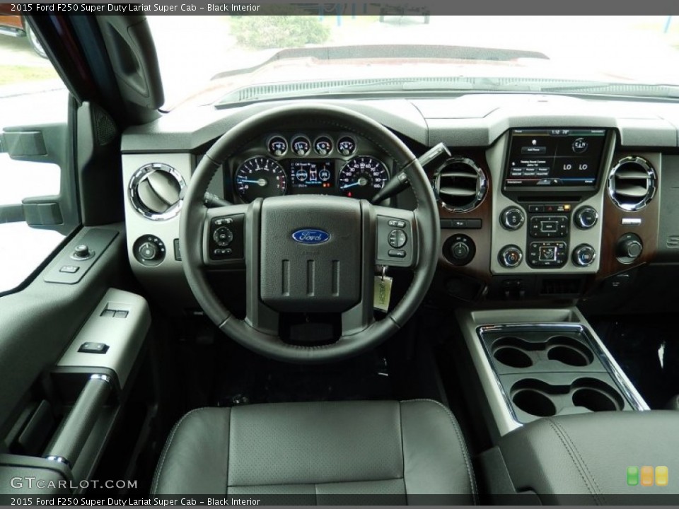 Black Interior Dashboard for the 2015 Ford F250 Super Duty Lariat Super Cab #92607470