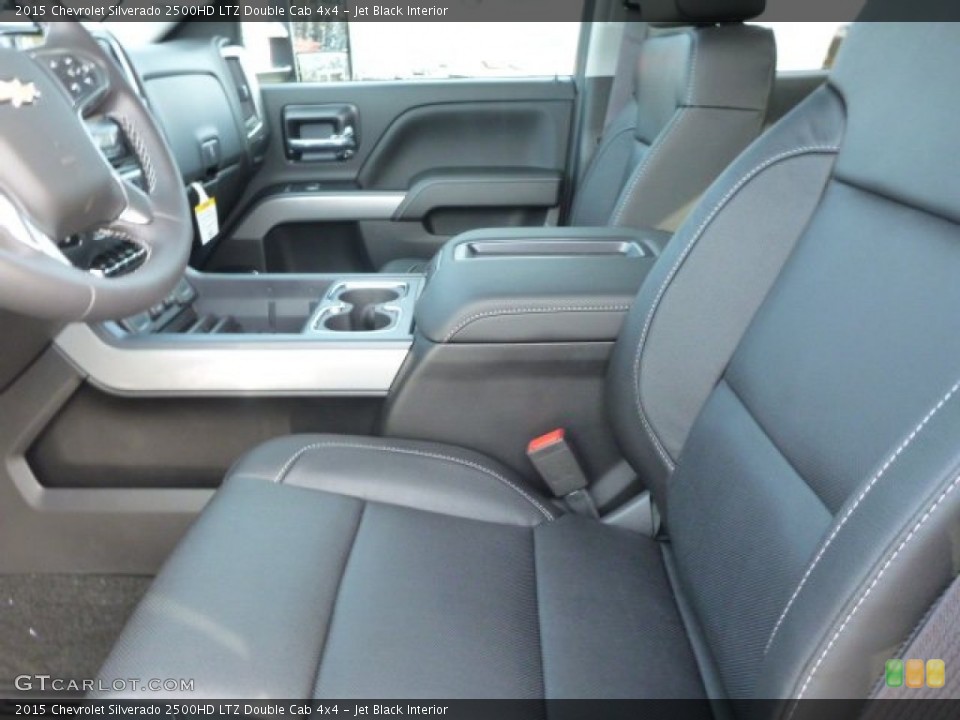 Jet Black Interior Front Seat for the 2015 Chevrolet Silverado 2500HD LTZ Double Cab 4x4 #92612147
