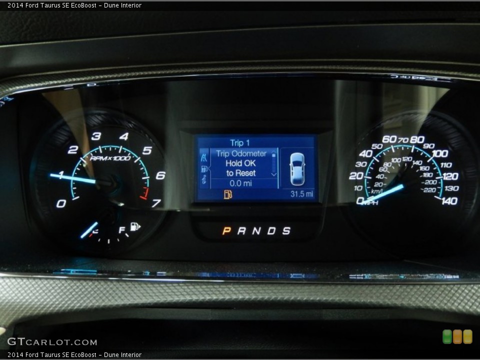 Dune Interior Gauges for the 2014 Ford Taurus SE EcoBoost #92612558