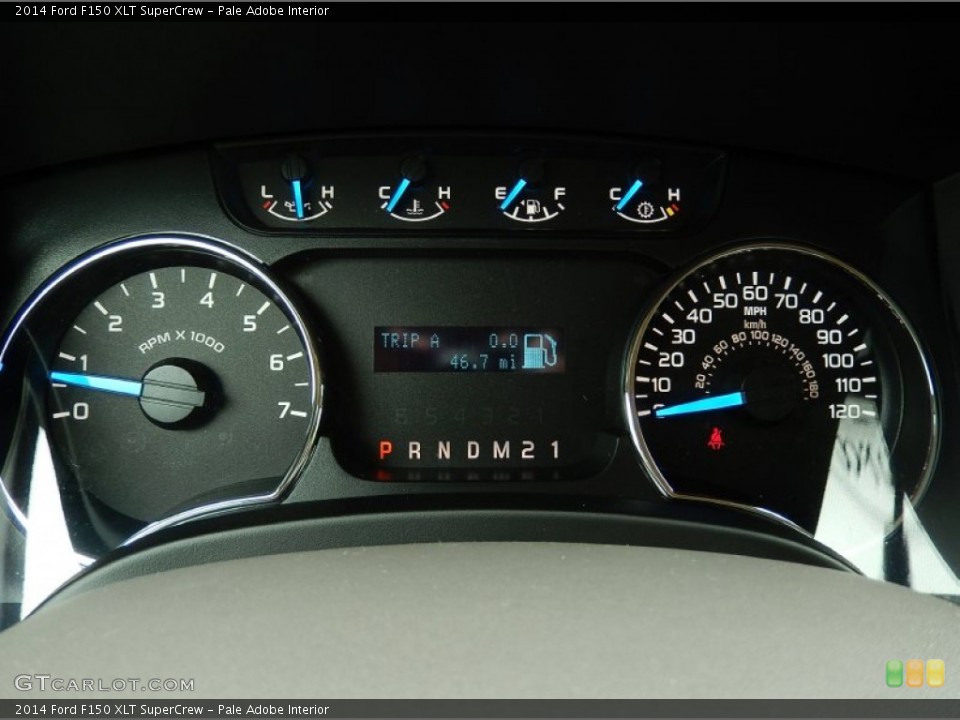 Pale Adobe Interior Gauges for the 2014 Ford F150 XLT SuperCrew #92613410