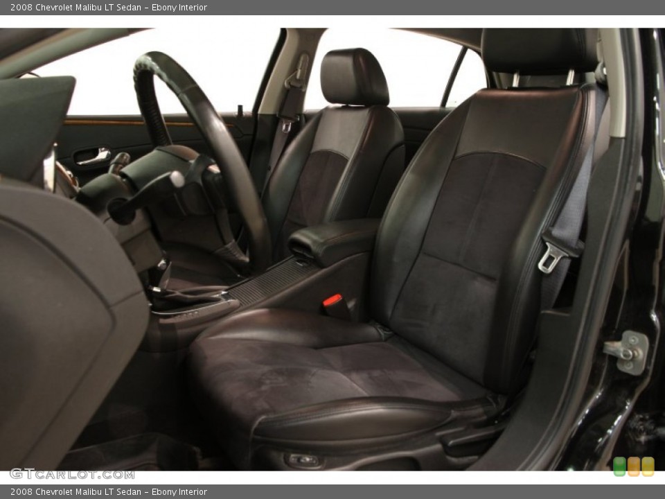 Ebony Interior Photo for the 2008 Chevrolet Malibu LT Sedan #92622563