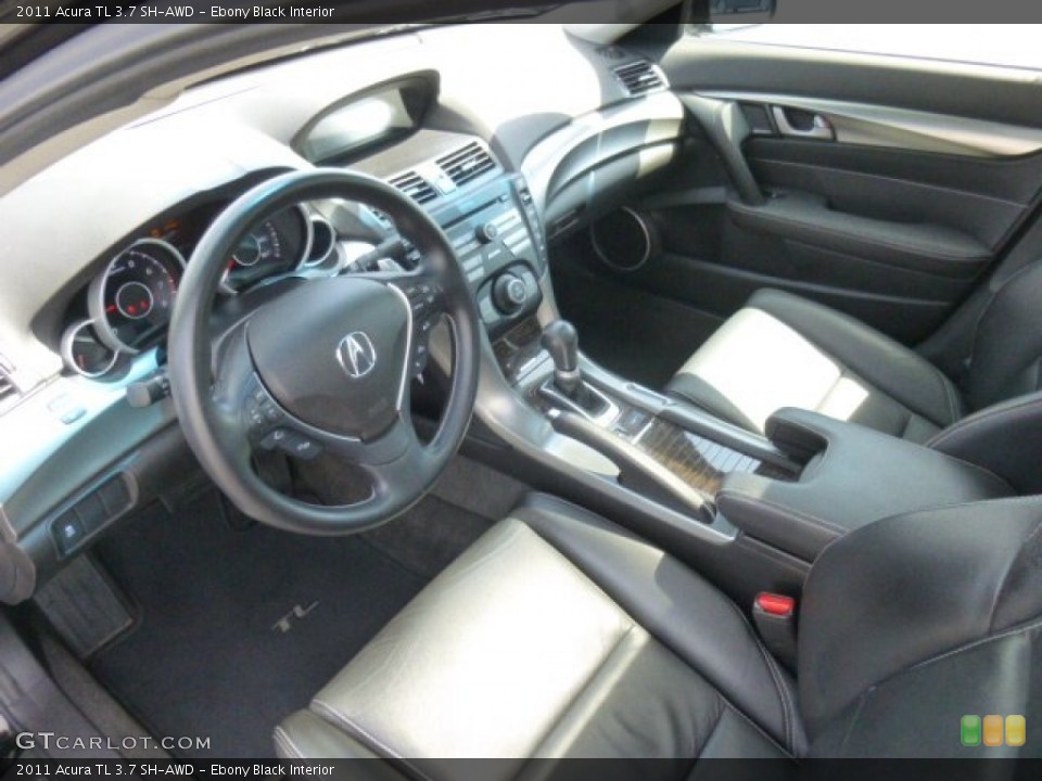 Ebony Black 2011 Acura TL Interiors