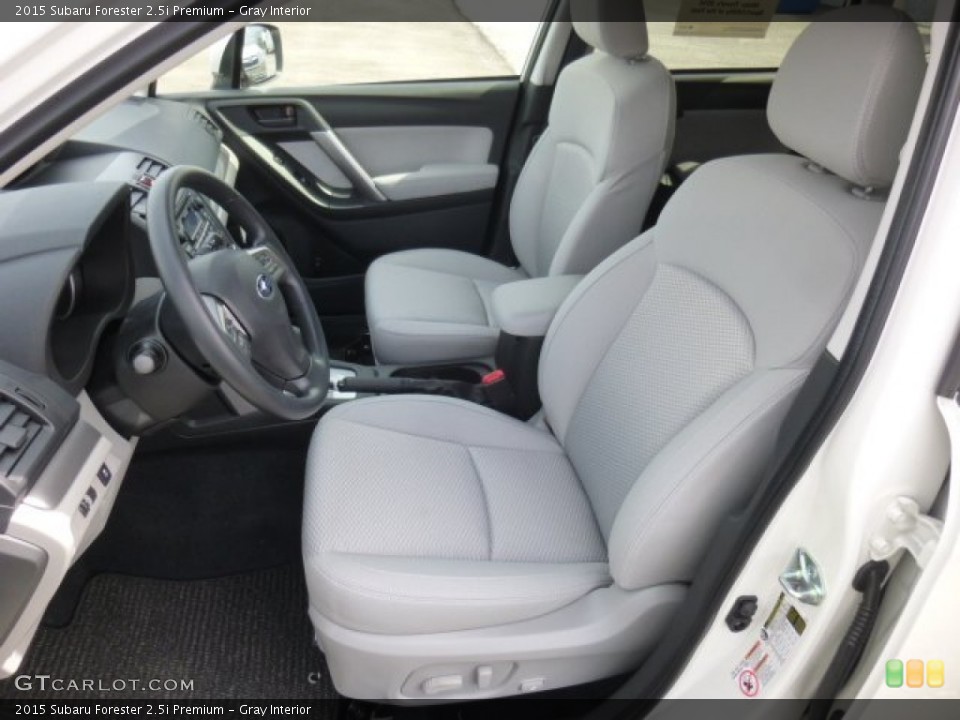 Gray Interior Front Seat for the 2015 Subaru Forester 2.5i Premium #92627940