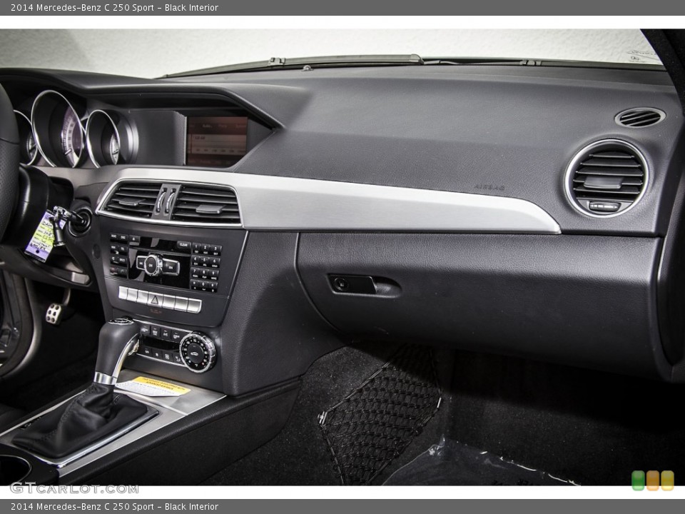 Black Interior Dashboard for the 2014 Mercedes-Benz C 250 Sport #92635862