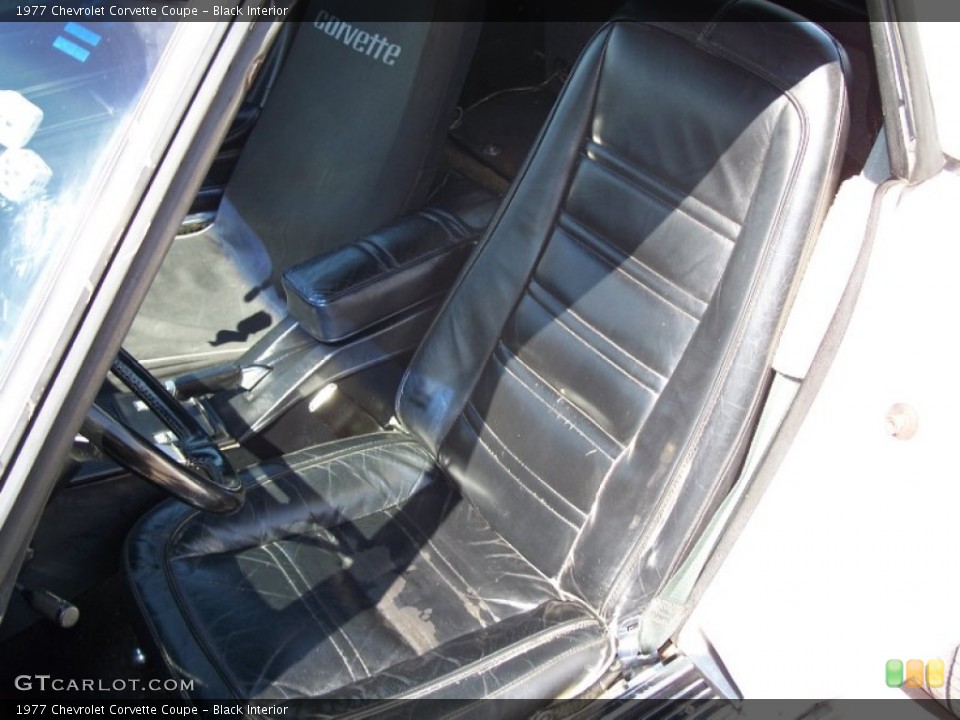 Black 1977 Chevrolet Corvette Interiors
