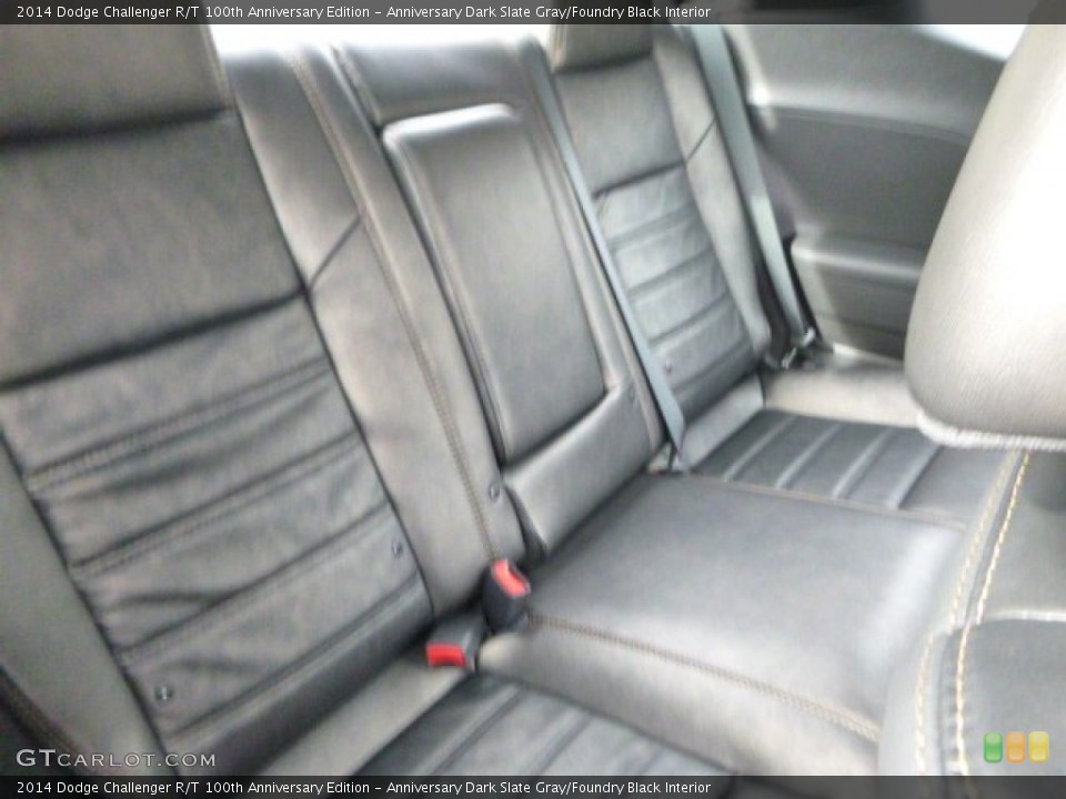 Anniversary Dark Slate Gray/Foundry Black Interior Rear Seat for the 2014 Dodge Challenger R/T 100th Anniversary Edition #92654623
