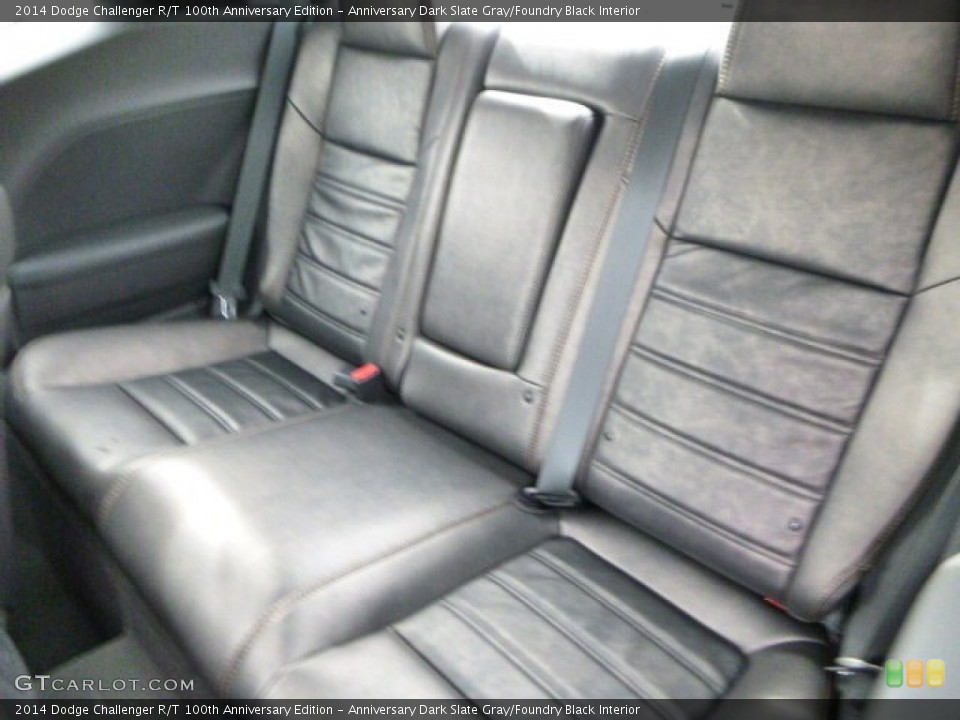 Anniversary Dark Slate Gray/Foundry Black Interior Rear Seat for the 2014 Dodge Challenger R/T 100th Anniversary Edition #92654707