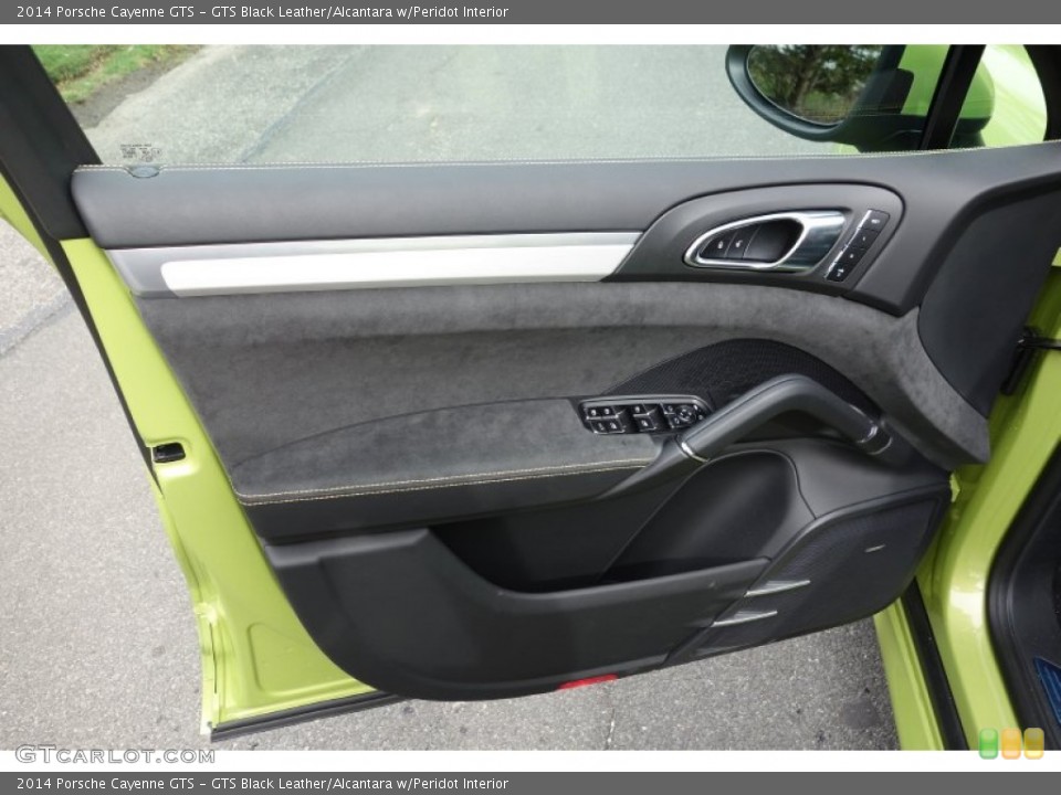 GTS Black Leather/Alcantara w/Peridot Interior Door Panel for the 2014 Porsche Cayenne GTS #92661115