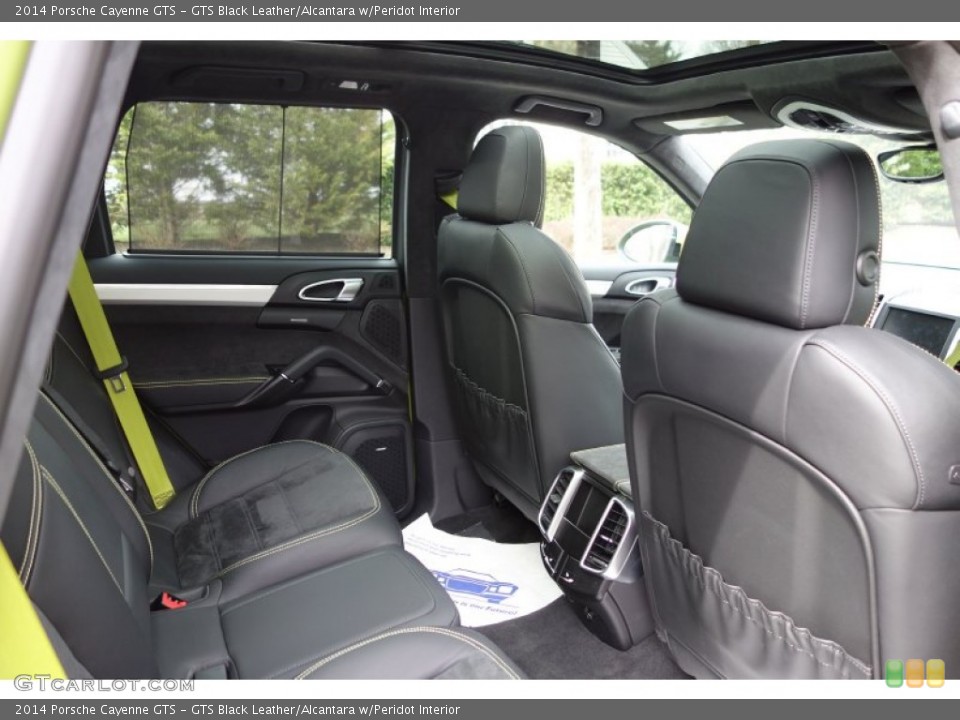 GTS Black Leather/Alcantara w/Peridot Interior Rear Seat for the 2014 Porsche Cayenne GTS #92661217
