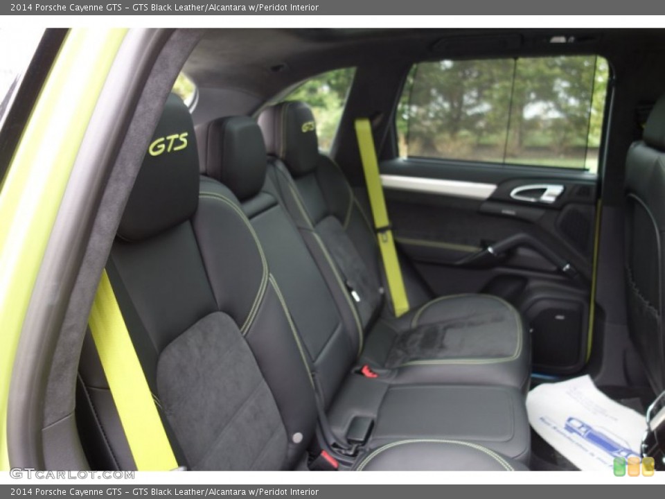 GTS Black Leather/Alcantara w/Peridot Interior Rear Seat for the 2014 Porsche Cayenne GTS #92661232