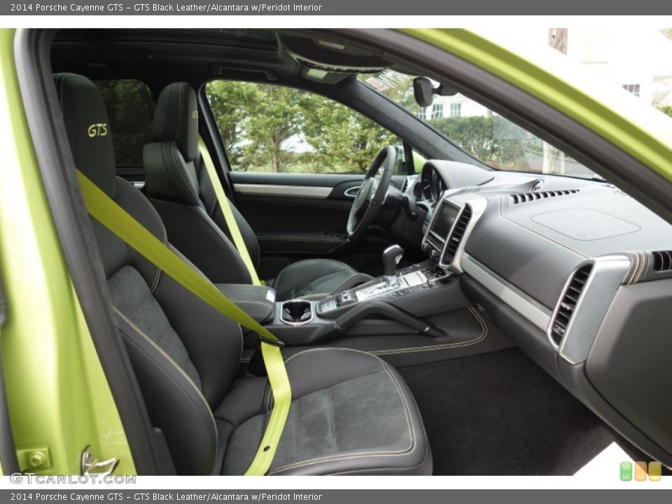 GTS Black Leather/Alcantara w/Peridot Interior Front Seat for the 2014 Porsche Cayenne GTS #92661307