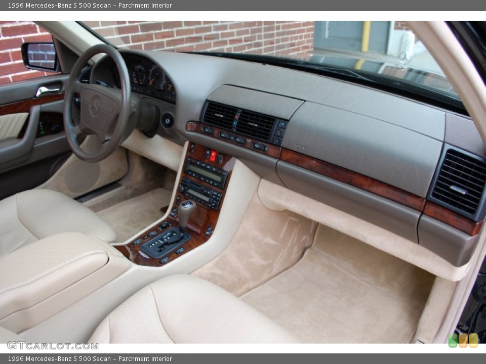 Parchment Interior Dashboard for the 1996 Mercedes-Benz S 500 Sedan #92661772