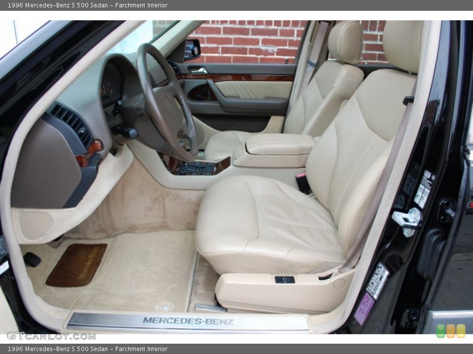 Parchment Interior Front Seat for the 1996 Mercedes-Benz S 500 Sedan #92661793