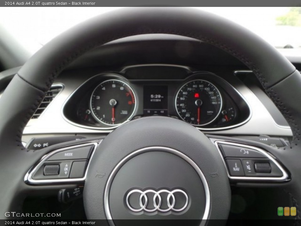 Black Interior Steering Wheel for the 2014 Audi A4 2.0T quattro Sedan #92661874