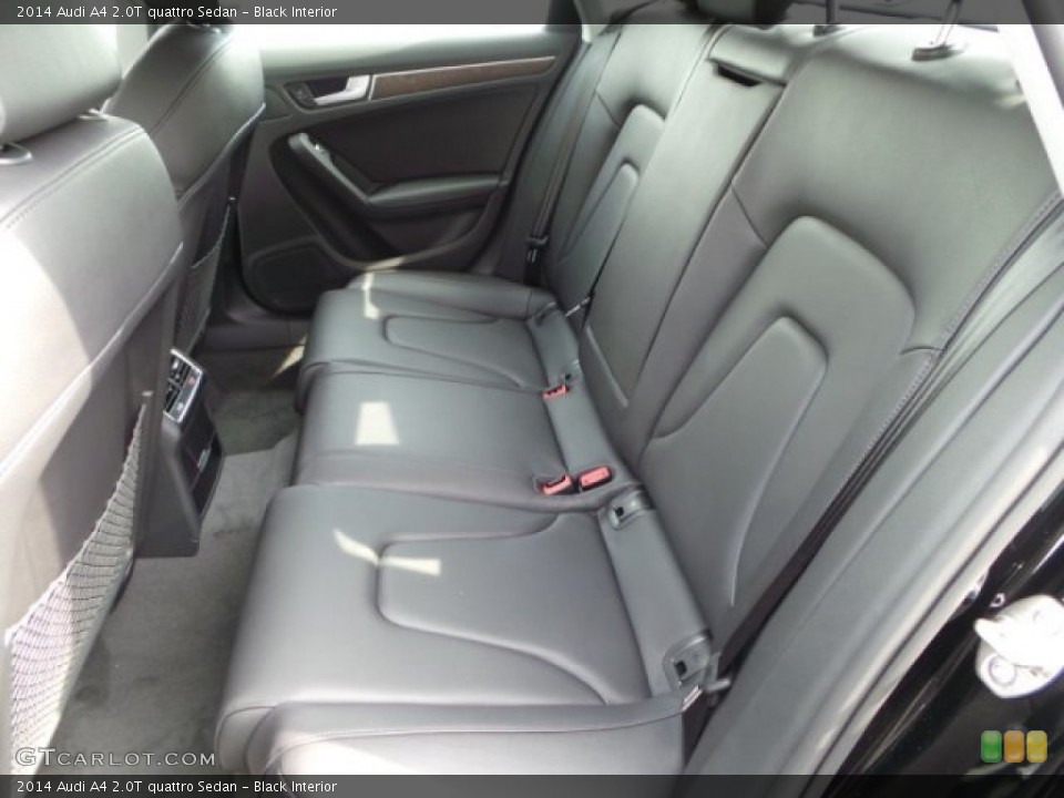 Black Interior Rear Seat for the 2014 Audi A4 2.0T quattro Sedan #92661937