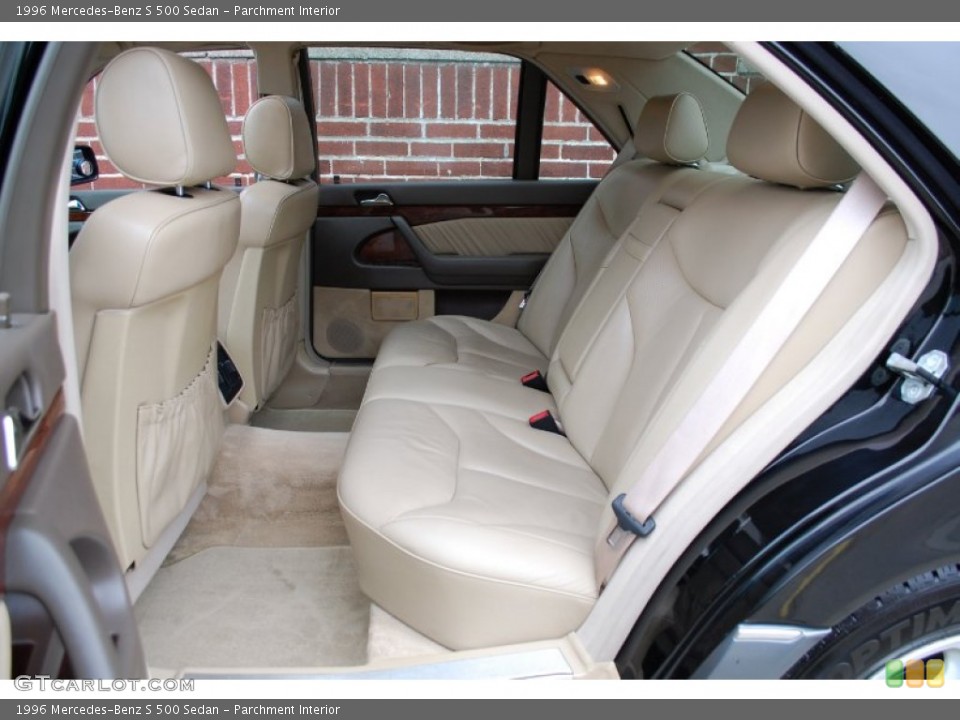 Parchment Interior Rear Seat for the 1996 Mercedes-Benz S 500 Sedan #92661952
