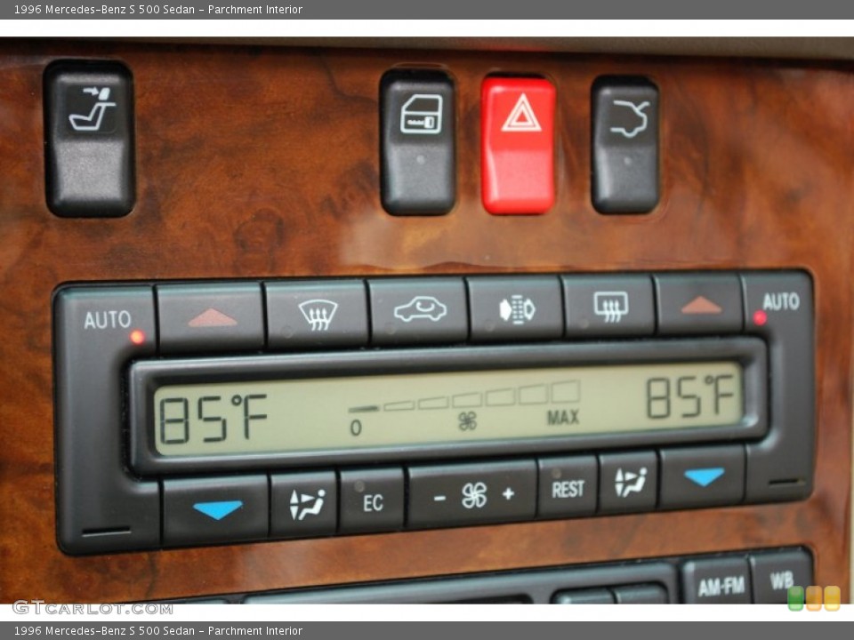 Parchment Interior Controls for the 1996 Mercedes-Benz S 500 Sedan #92662372