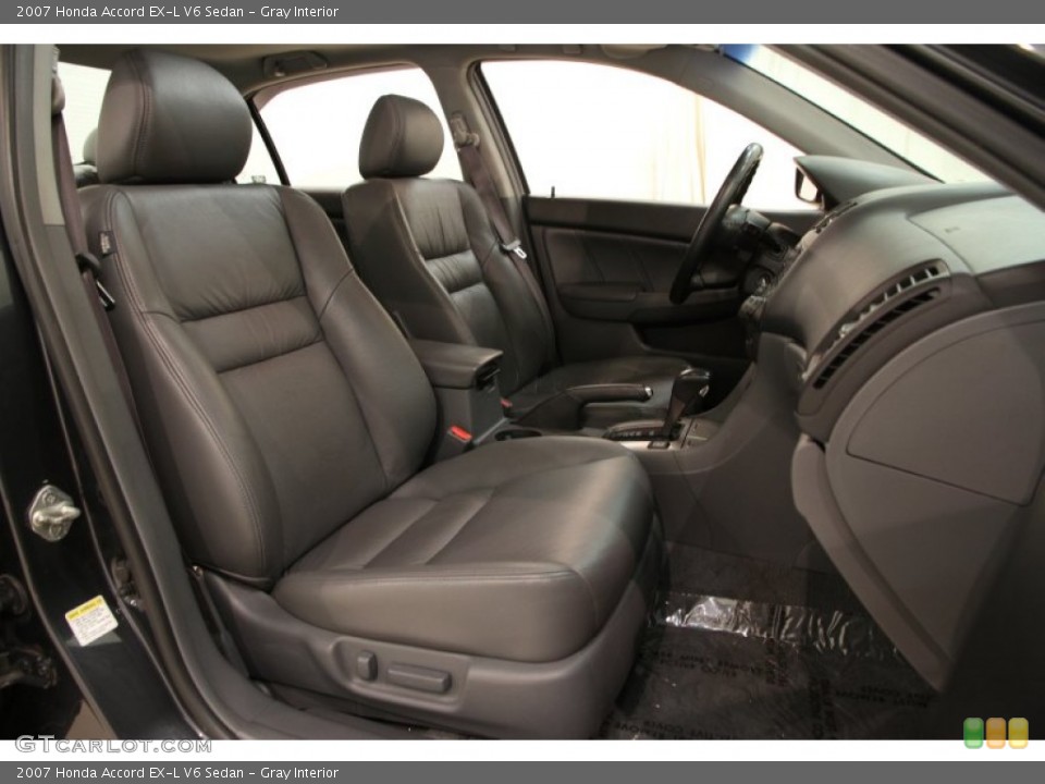 Gray Interior Front Seat for the 2007 Honda Accord EX-L V6 Sedan #92668432