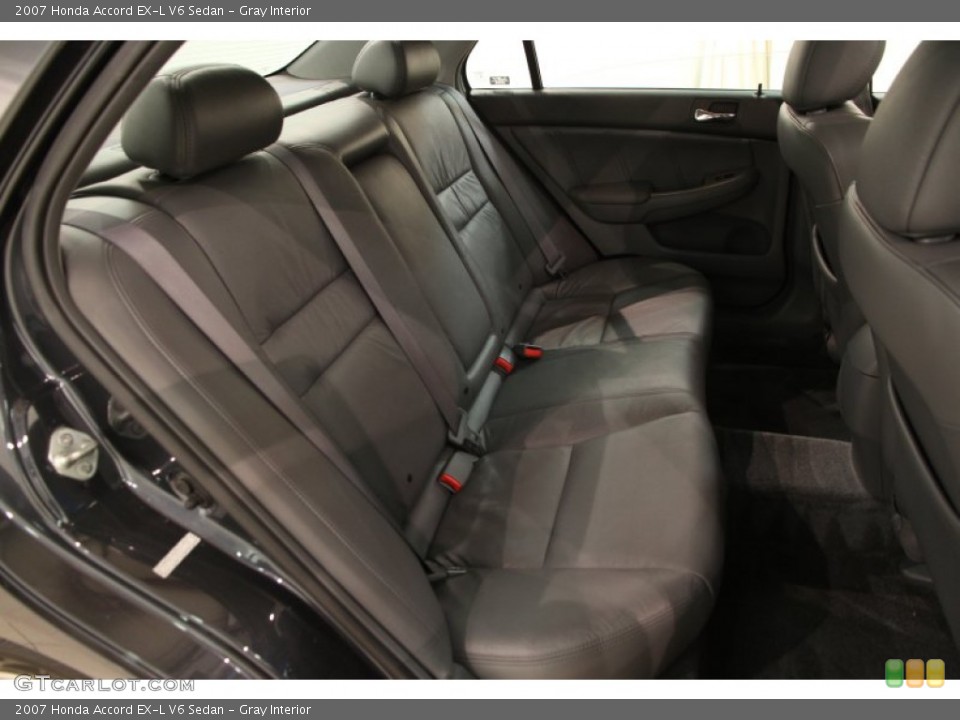 Gray Interior Rear Seat for the 2007 Honda Accord EX-L V6 Sedan #92668453